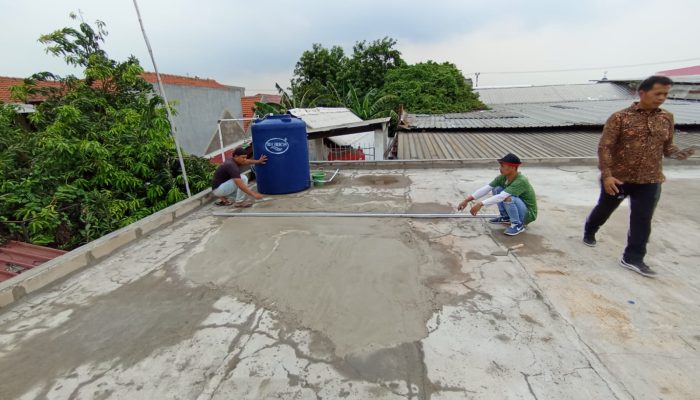 Gedung PWRI Kota Bekasi Langsung Diperbaiki Pihak Kontraktor